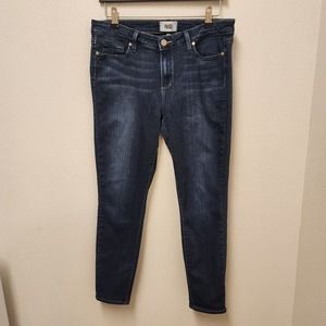PAIGE Verdugo Ankle Denim Jeans Skinny Dark Wash Stretchy Women's Size 32